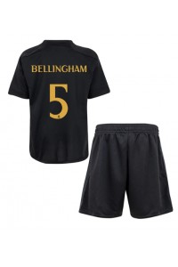 Fotbalové Dres Real Madrid Jude Bellingham #5 Dětské Třetí Oblečení 2023-24 Krátký Rukáv (+ trenýrky)